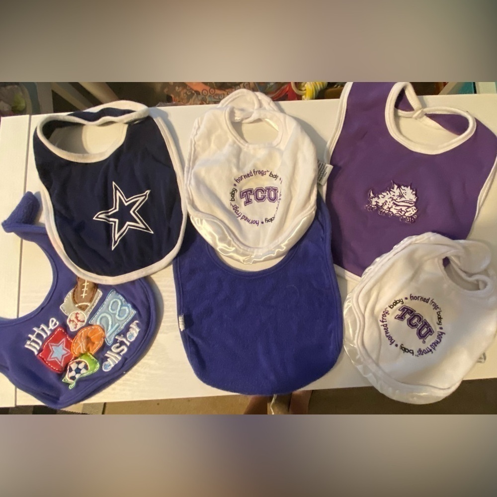 6 bibs TCU, Dallas Cowboys, sports